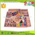 Nuevo producto juguetes de madera al por mayor OEM gabe grandes conjuntos de 15 niños niños educativos divertidos juegos de juguete